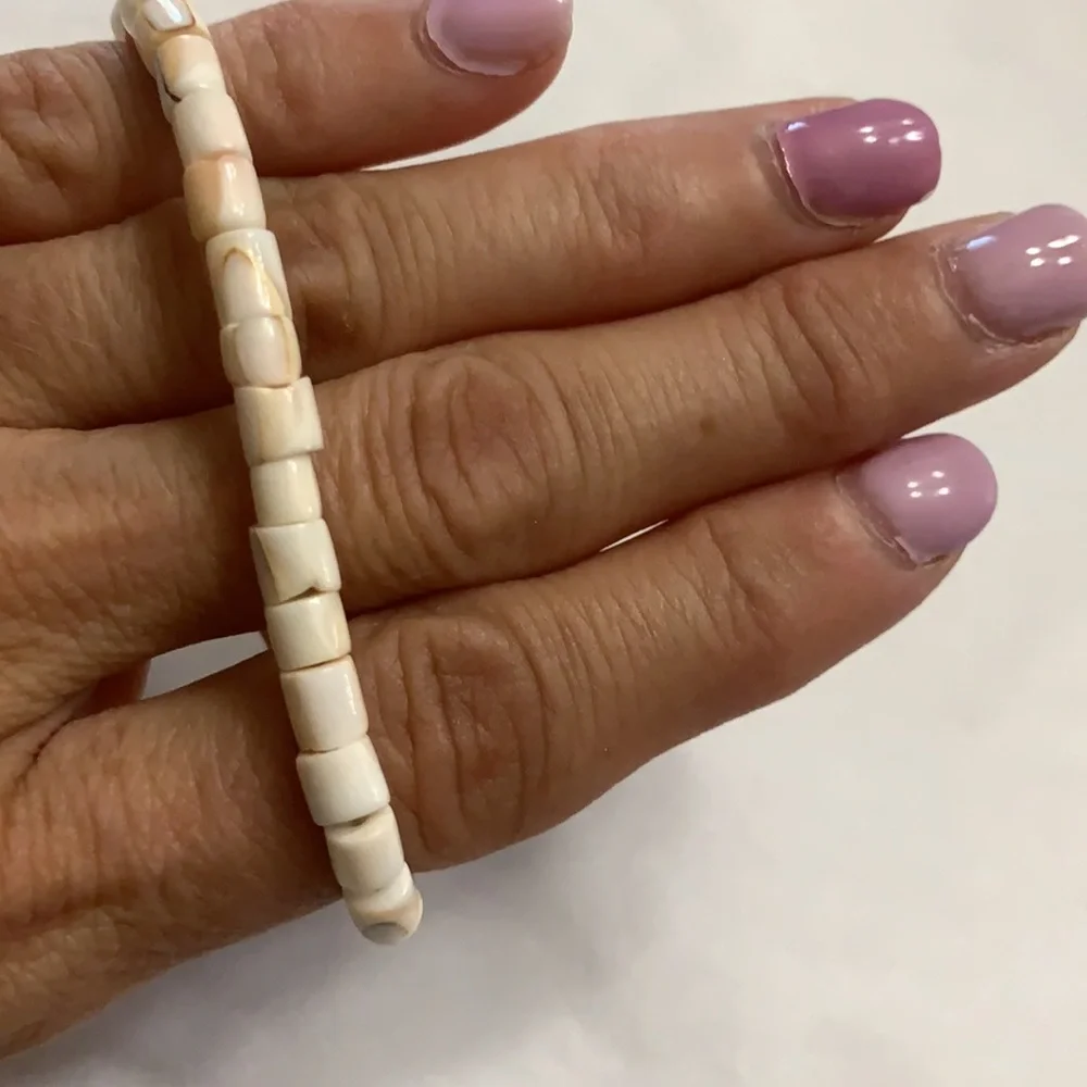 Coastal Puka Shell small beads kids bracelet
